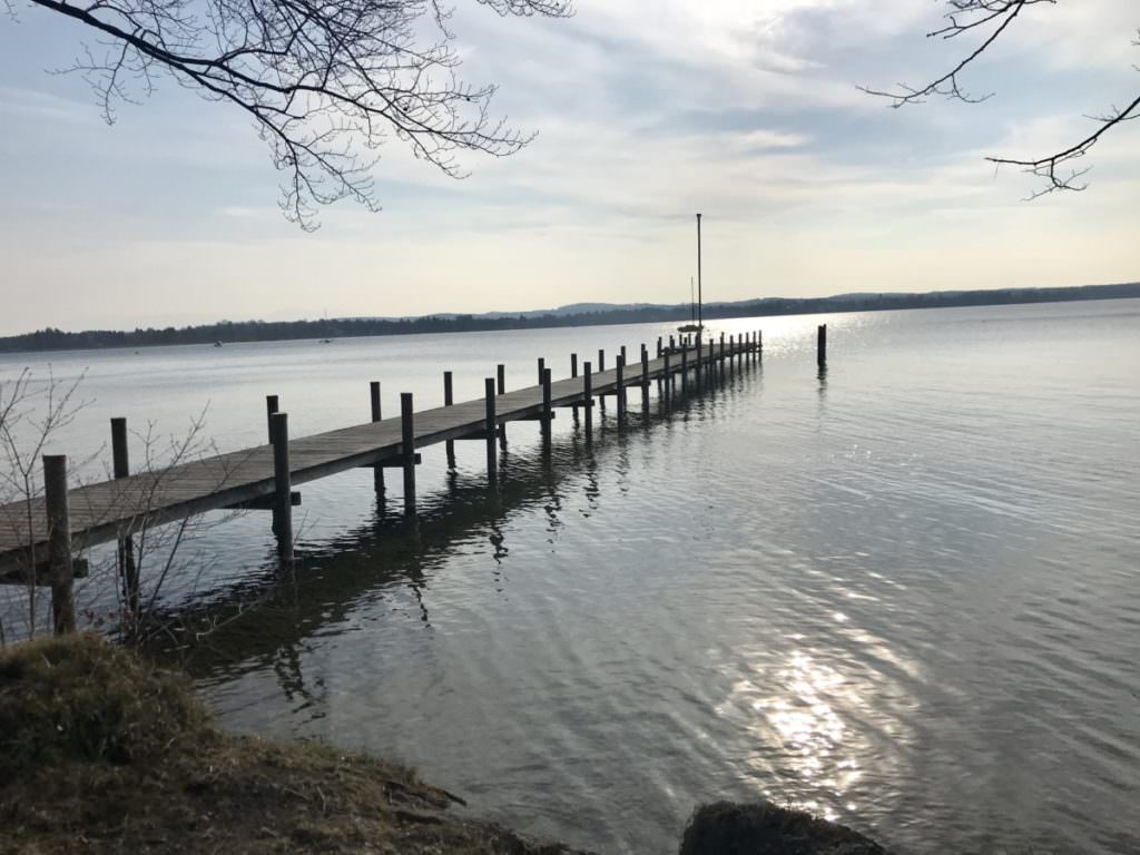 Seen Wanderung mit Kindern am Chiemsee oder Starnberger See