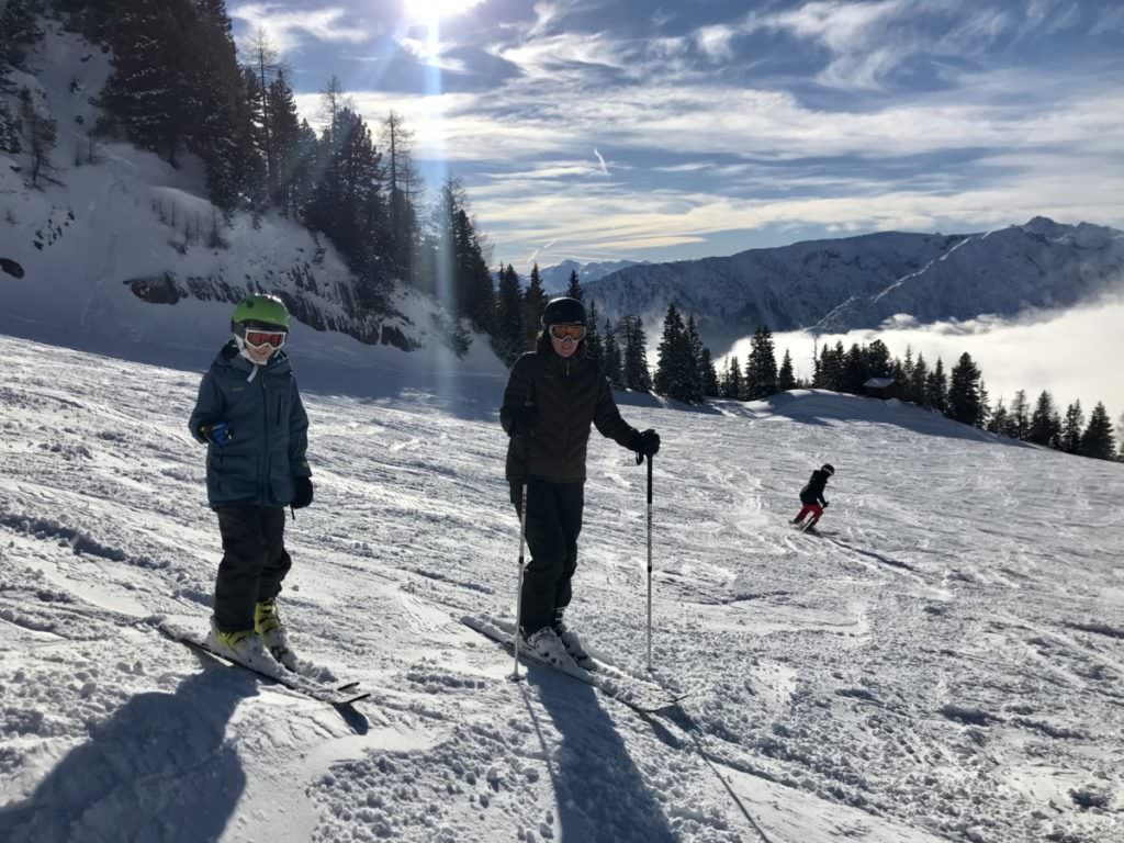 Skiurlaub Tirol mit Kindern - auf der Skipiste im Rofan