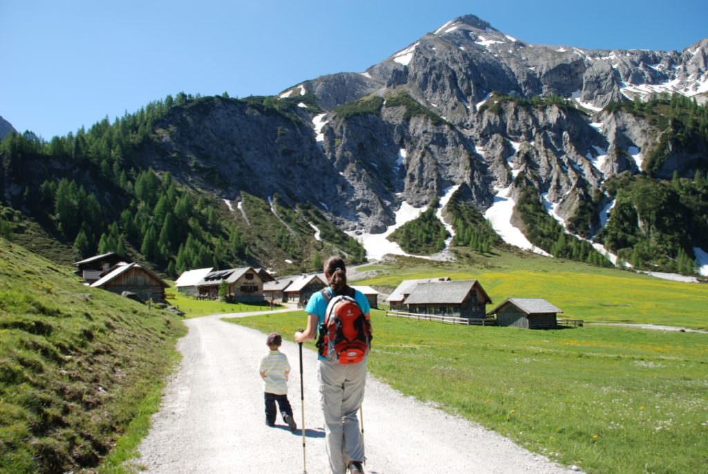 Die Ursprungalm unterhalb vom Giglachsee