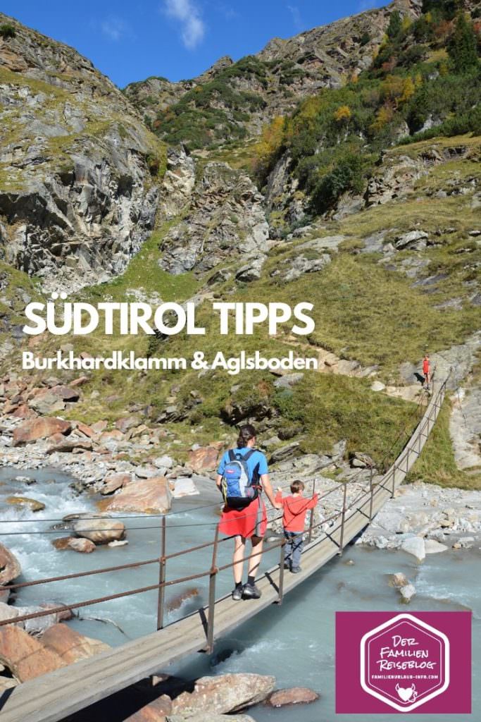 Burkhardklamm und Aglsboden wandern mit Kindern