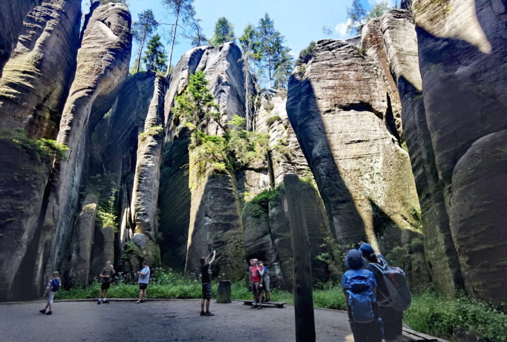 Der Elefantenplatz in der Adersbacher Felsenstadt