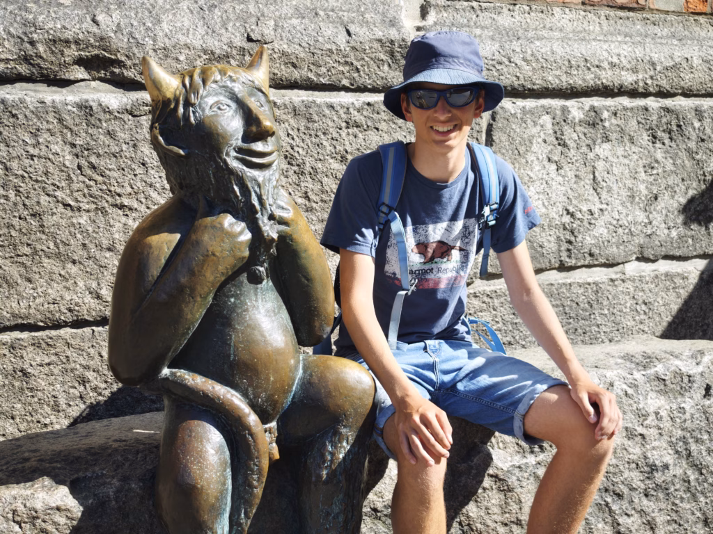 Besuch beim Teufel am Dom in Lübeck