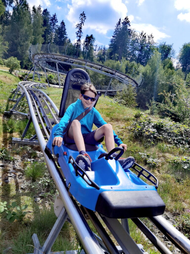 Ausflugsziele Bayern mit Kindern - der Ochsenkopf Coaster im Fichtelgebirge