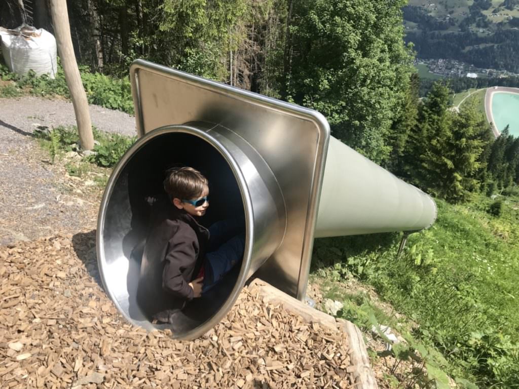 Ausflugsziele Vorarlberg mit Kindern - der Waldrutschenpark war super!
