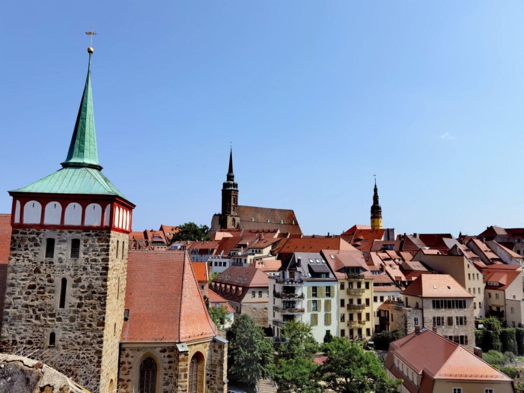 Aussichtspunkt in Bautzen mit Kindern - der Blick vom Turm der Alten Wasserkunst