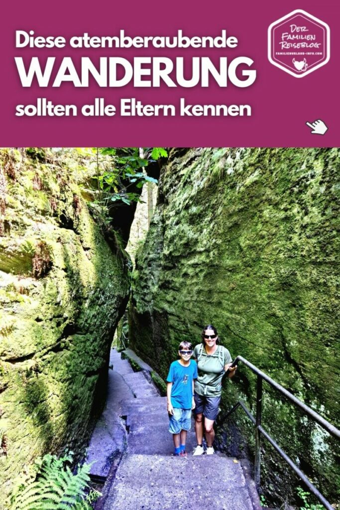 durch die Schwedenlöcher zur Bastei wandern mit Kindern