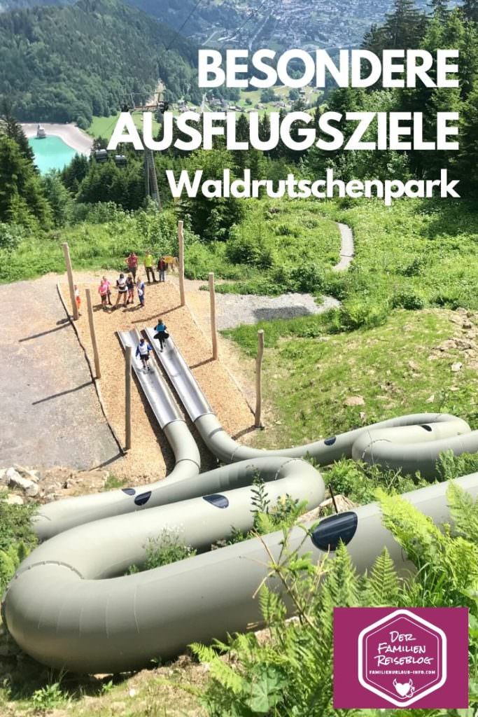 Besondere Ausflugsziele - der einmalige Waldrutschenpark im Montafon