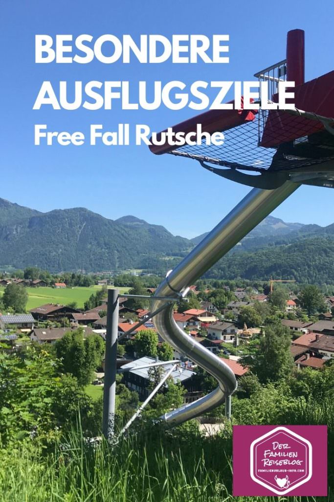 Besondere Ausflugsziele Bayern - die Free-Fall-Rutsche am Hocheck