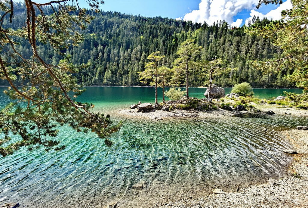 Am Blindsee findest du viele schöne Plätze!