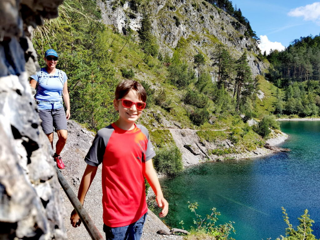 Am Blindsee wandern mit Kindern