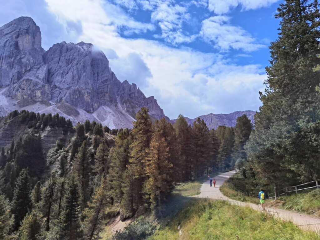 Nahe Bozen wandern mit Kindern - in den Dolomiten am Peitlerkofel