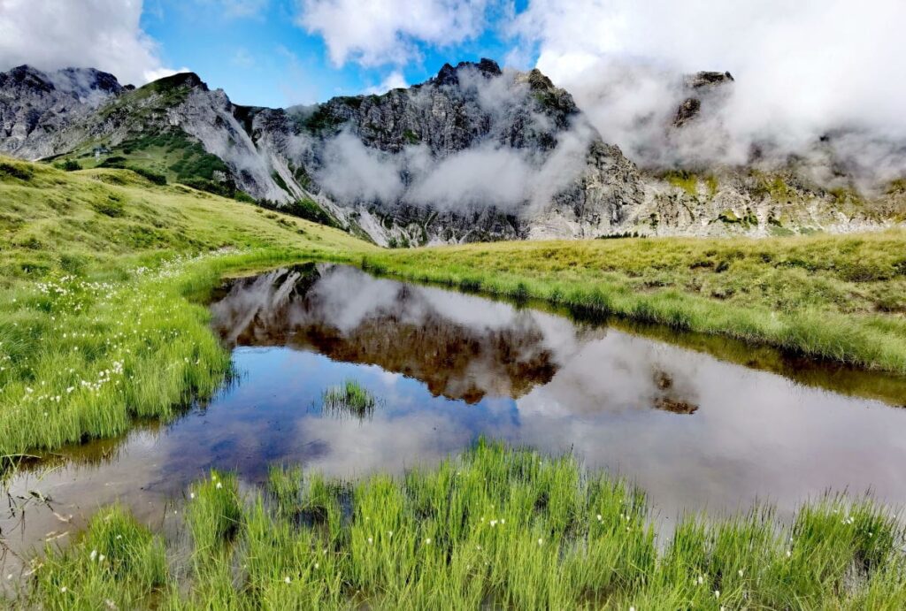 Brandnertal Wanderung - unser höchster Punkt der Familienwanderung am Glattjoch