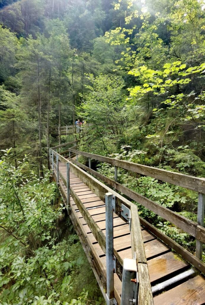 Eine der Brücken in der Bürser Schlucht