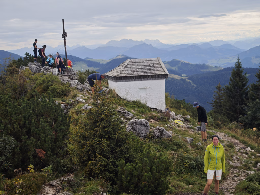 Das ist der Ausblick auf dem Spitzstein-Gipfel