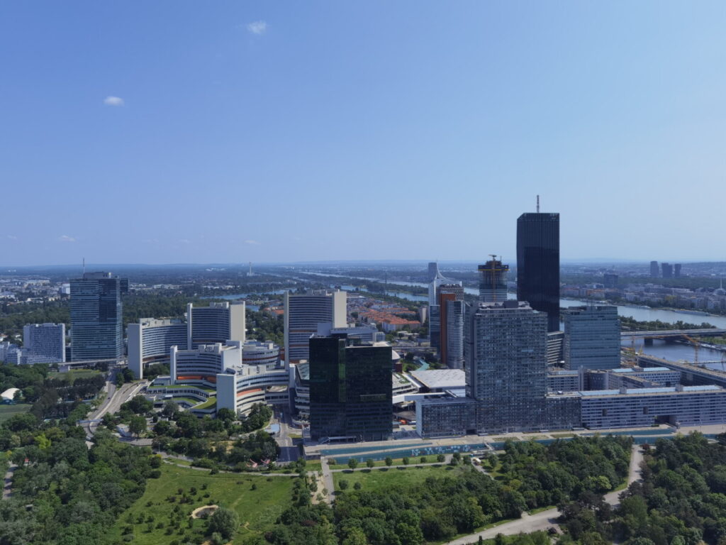 Donauturm Ausblick über Wien