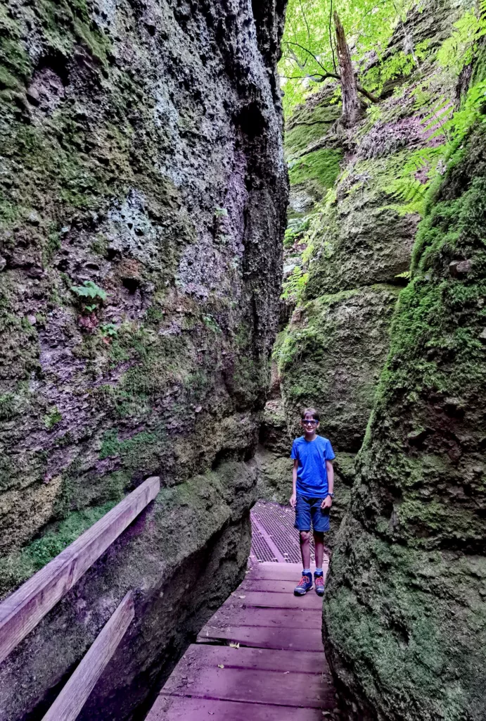 Deutschland Wanderung durch die Drachenschlucht