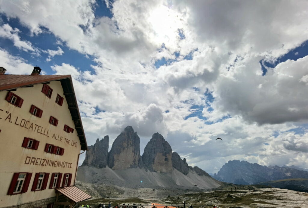 Geschafft: Drei Zinnen mit Kindern Wanderung, samt Ausblick von der Drei-Zinnen-Hütte