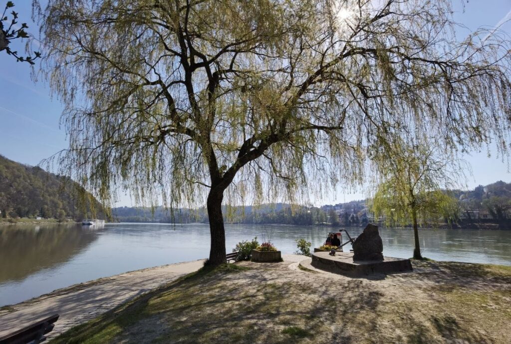 Besuch am Dreiflüsseeck Passau mit Kindern - hier fließen Donau, Inn und Ilz zusammen