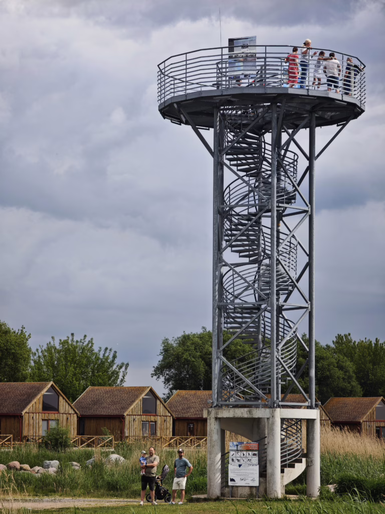 Tolle Aussicht vom Aussichtsturm in Dreverna