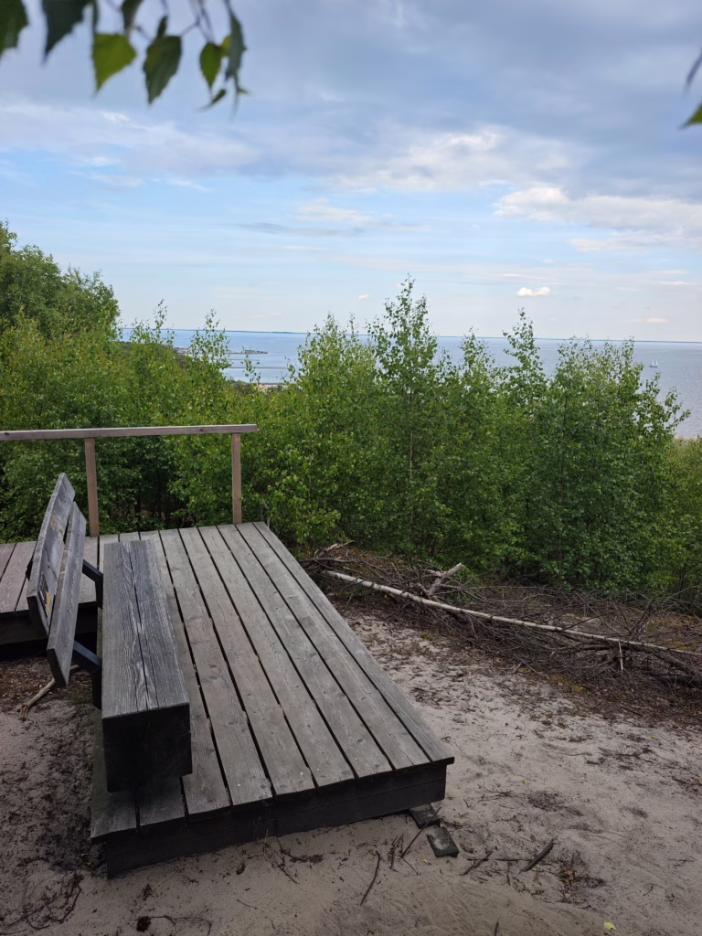 Aussichtspunkte entlang der Wanderung auf der Parnidis Düne