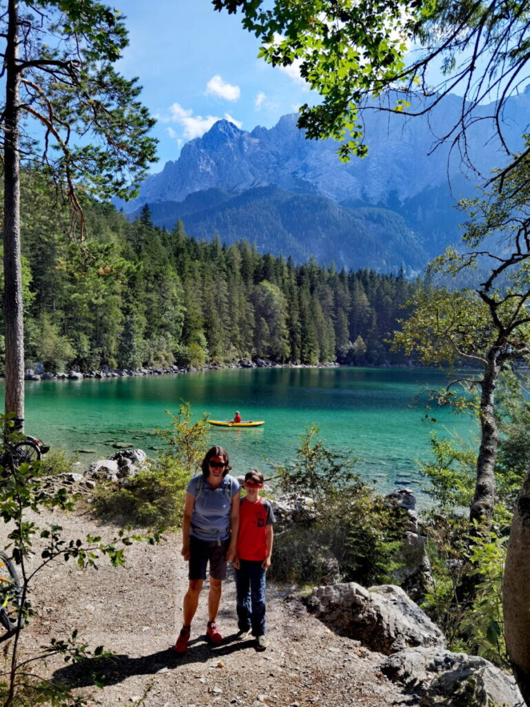 Traumhaft Wandern mit Kindern Münchner Umland - einmal um den Eibsee