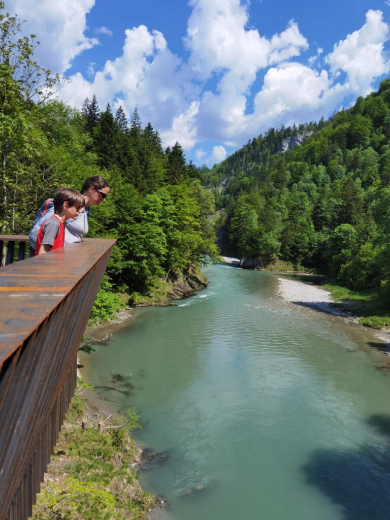 Die neue Aussichtsplattform in der Entenlochklamm