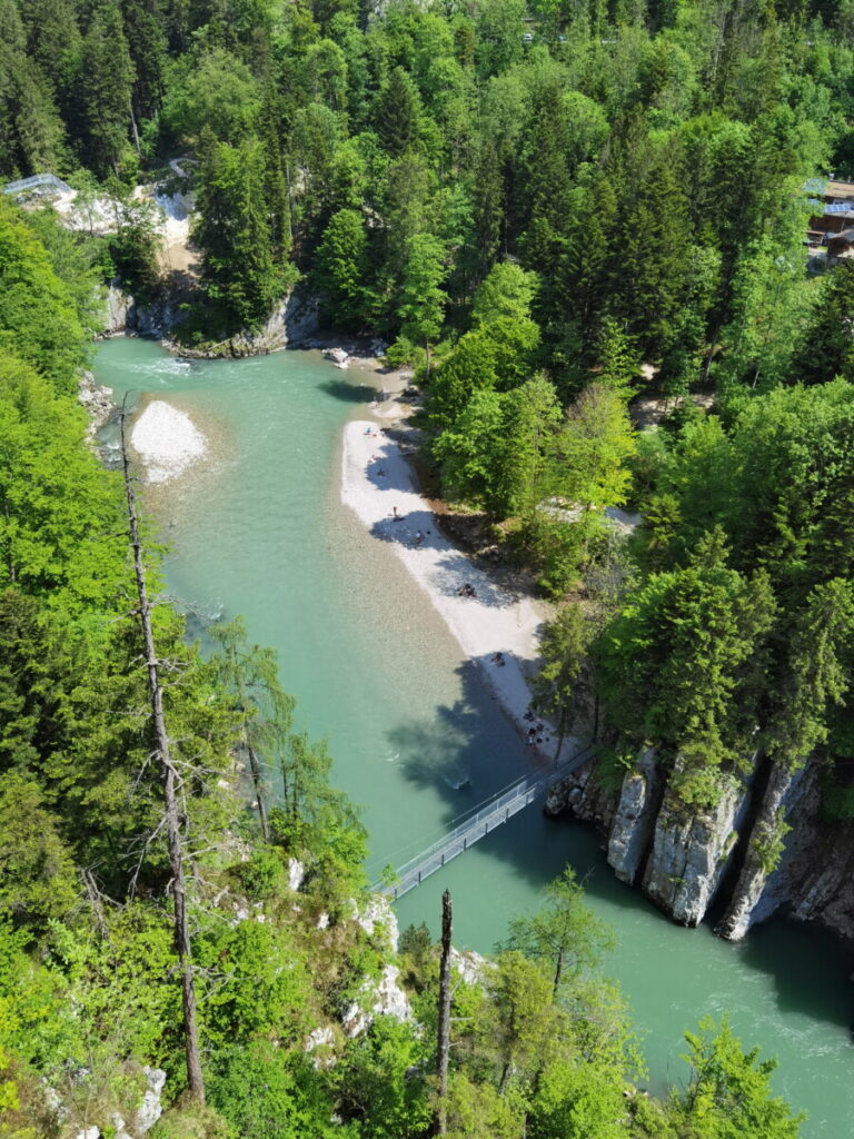 Blick von oben auf den schönsten Fleck der Entenlochklamm