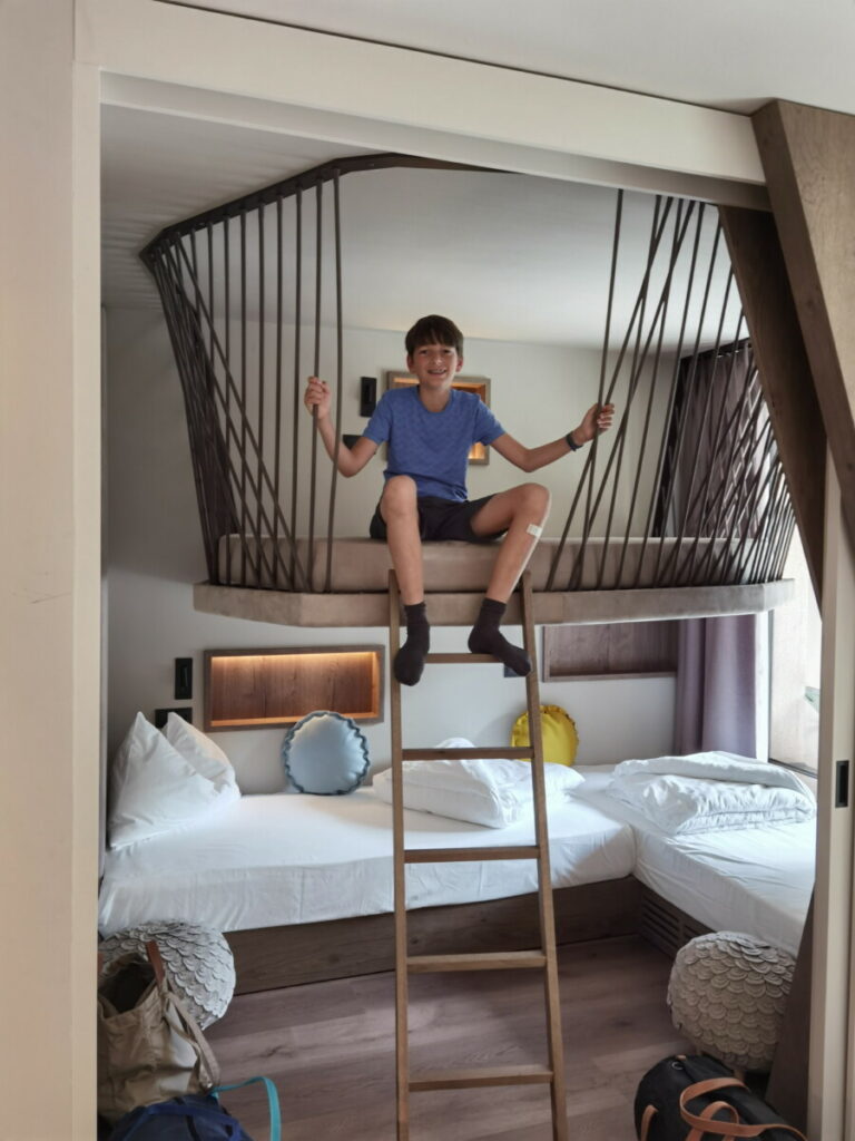 Highlight im Falkensteiner Familiy Resort Lido Familienzimmer: Das Falky-Nest
