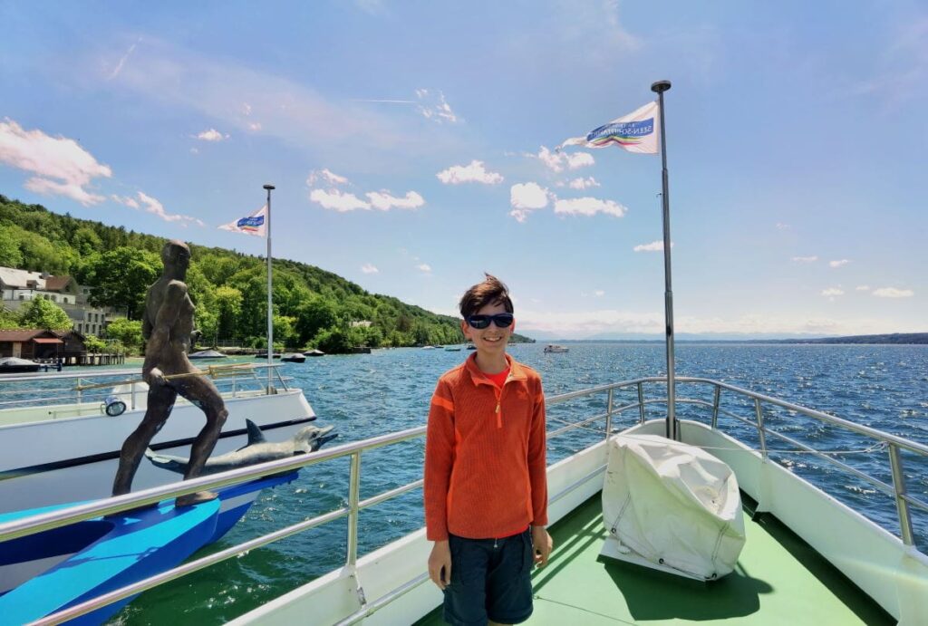 Familienurlaub am See in Deutschland - mit dem Schiff am Starnberger See