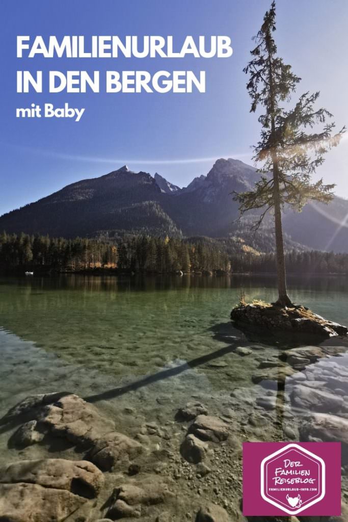 Familienurlaub in den Bergen mit Baby - um diesen See kannst du mit Kinderwagen spazieren!