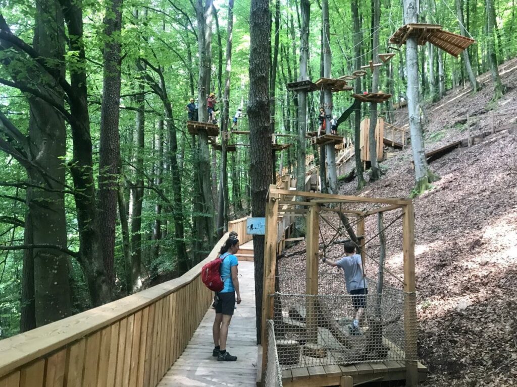 Einzigartige Kombination von Walderlebnis und Spieln im Familywald Ossiacher See