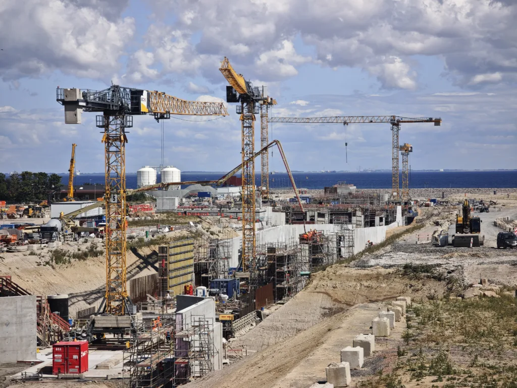 Die Fehmarnbelttunnel Baustelle