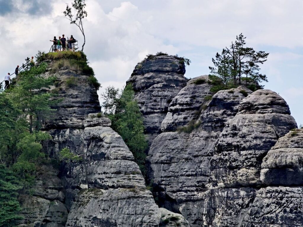 Bastei wandern mit Kindern - zum Aussichtspunkt Ferdinandaussicht