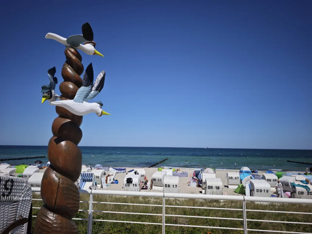 Der Strand in Kühlungsborn - ein guter Ausflug vom Ferienhof Miller an die Ostsee