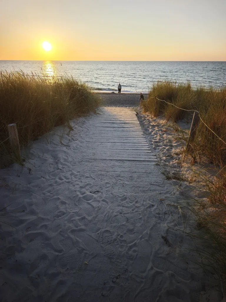 Der Ferienhof an der Ostsee in Rerik liegt im Westen - das ist perfekt zum Bewundern des Sonnenuntergangs
