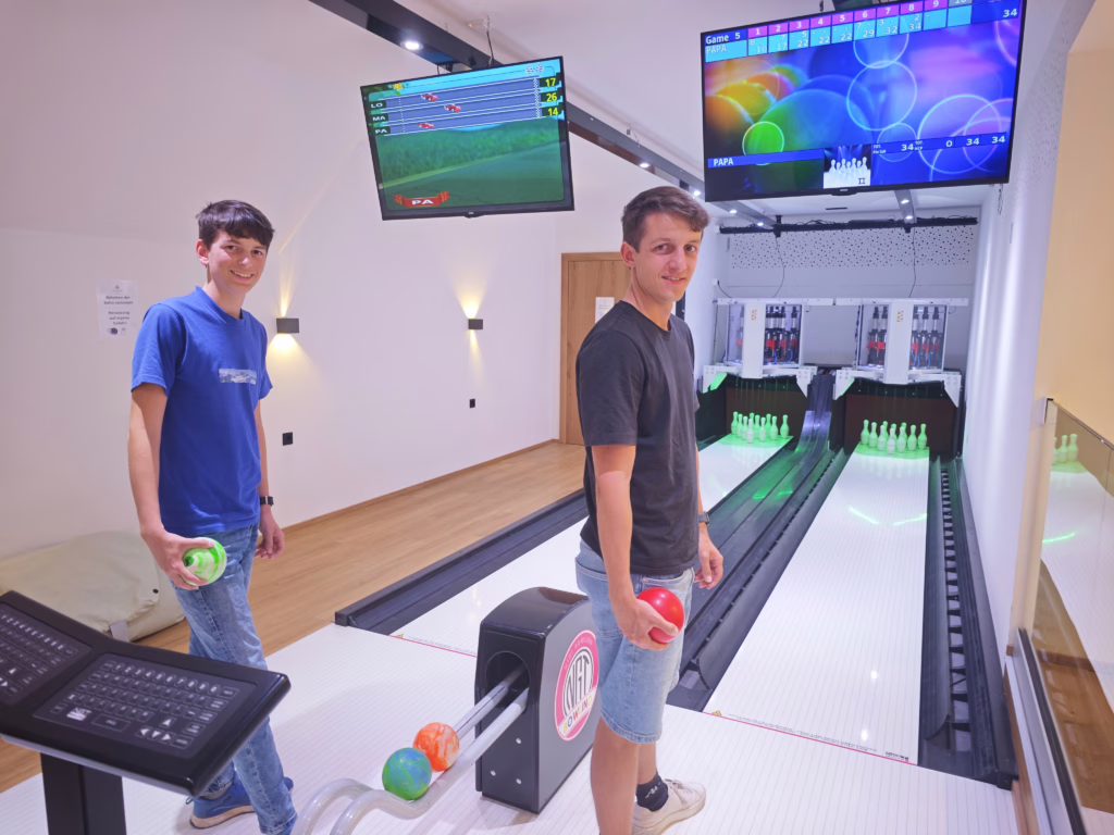 Die Bowling-Anlage in der Ferienwelt Kesselgrub