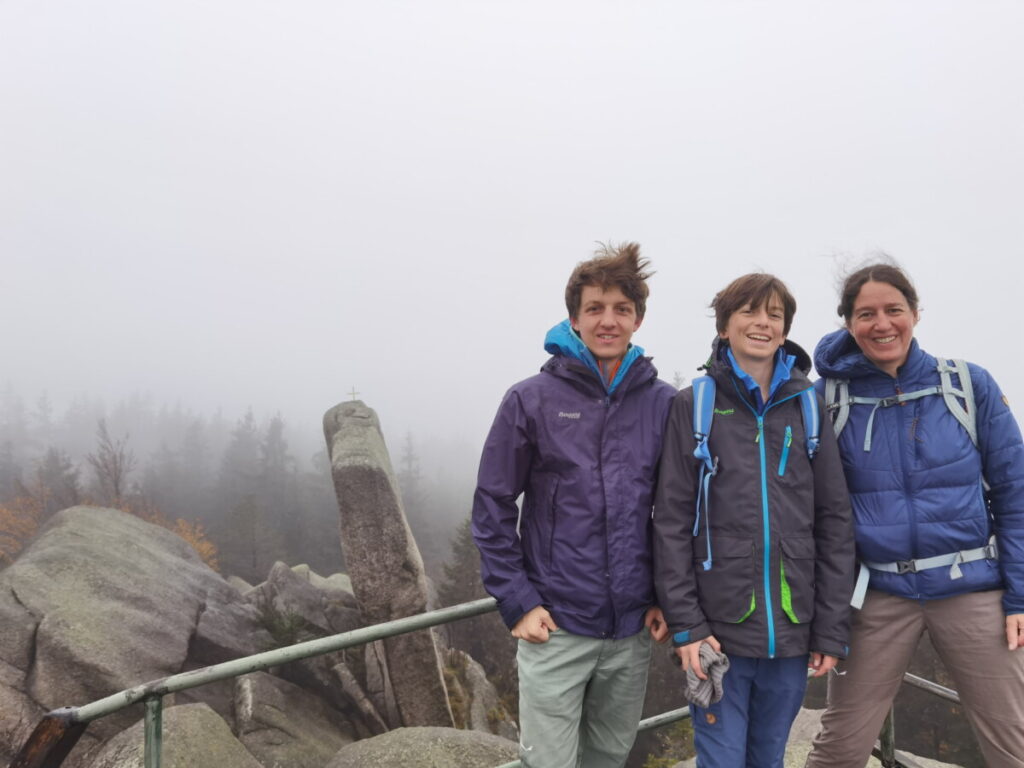 Fichtelgebirge Wanderung auf den Nußhardt - selbst bei Nebelwetter schön