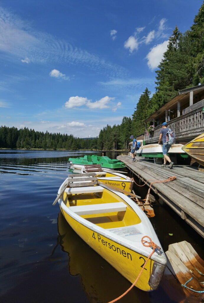 Fichtelsee Treetbootfahren mit Kindern