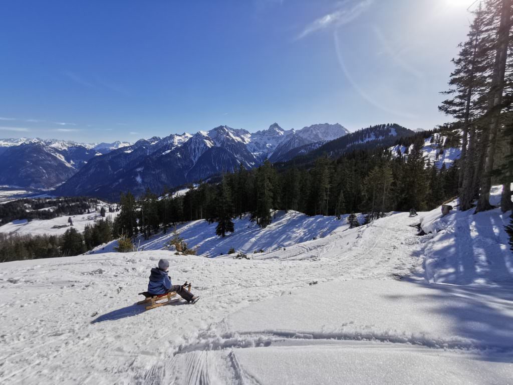 Die Aussicht auf der Furkla Alpe Rodelbahn