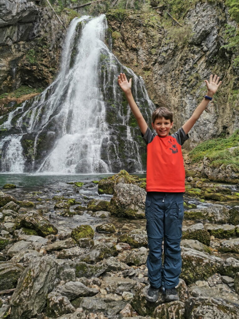 Am Gollinger Wasserfall im Salzburgerland