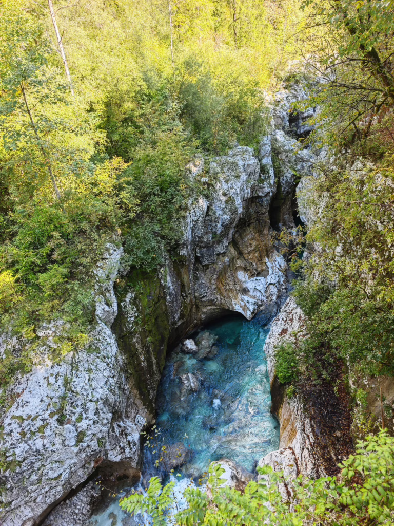 Blick vom Wandersteig in die Großen Soča Tröge