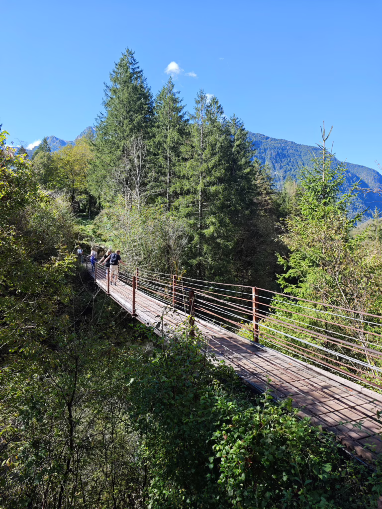 Hängebrücke Große Soča Tröge
