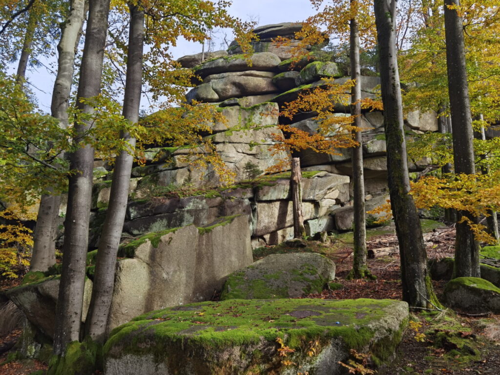 Felsmassive Großer Waldstein im Fichtelgebirge