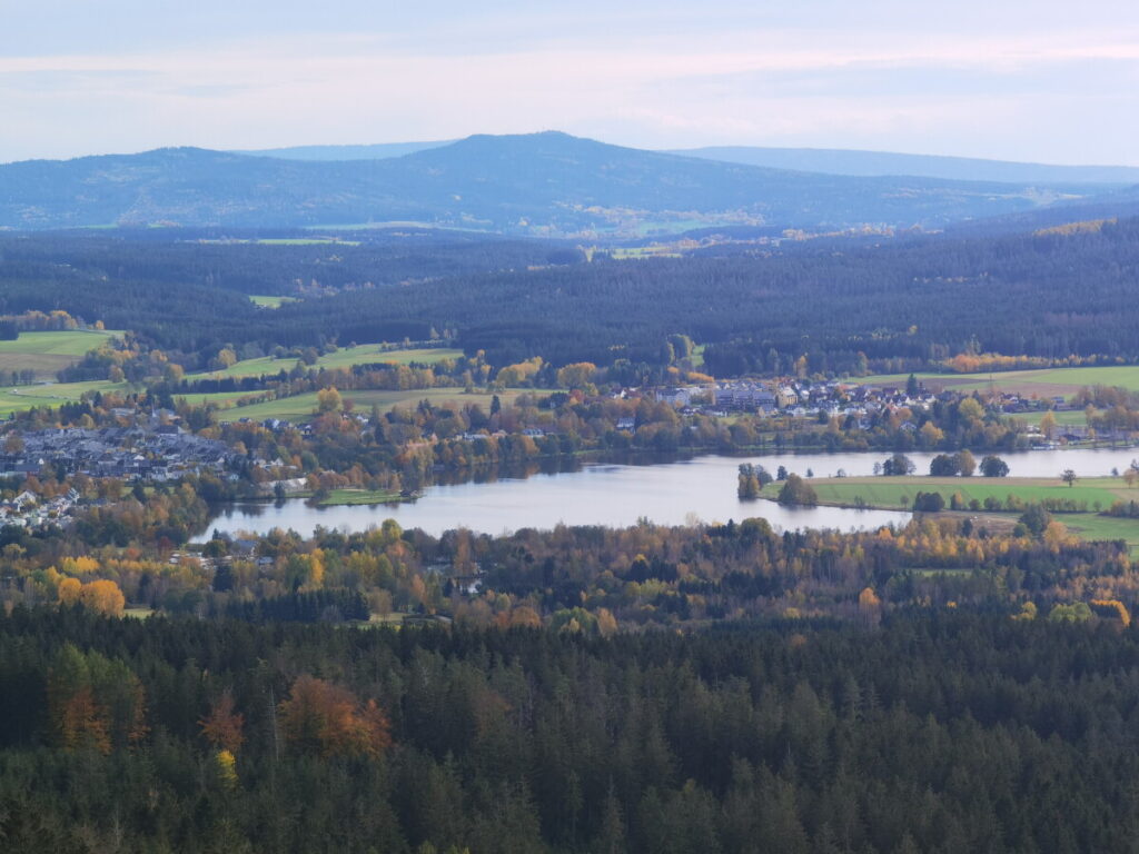 Großer Waldstein Ausblick auf den Weißenstädter See