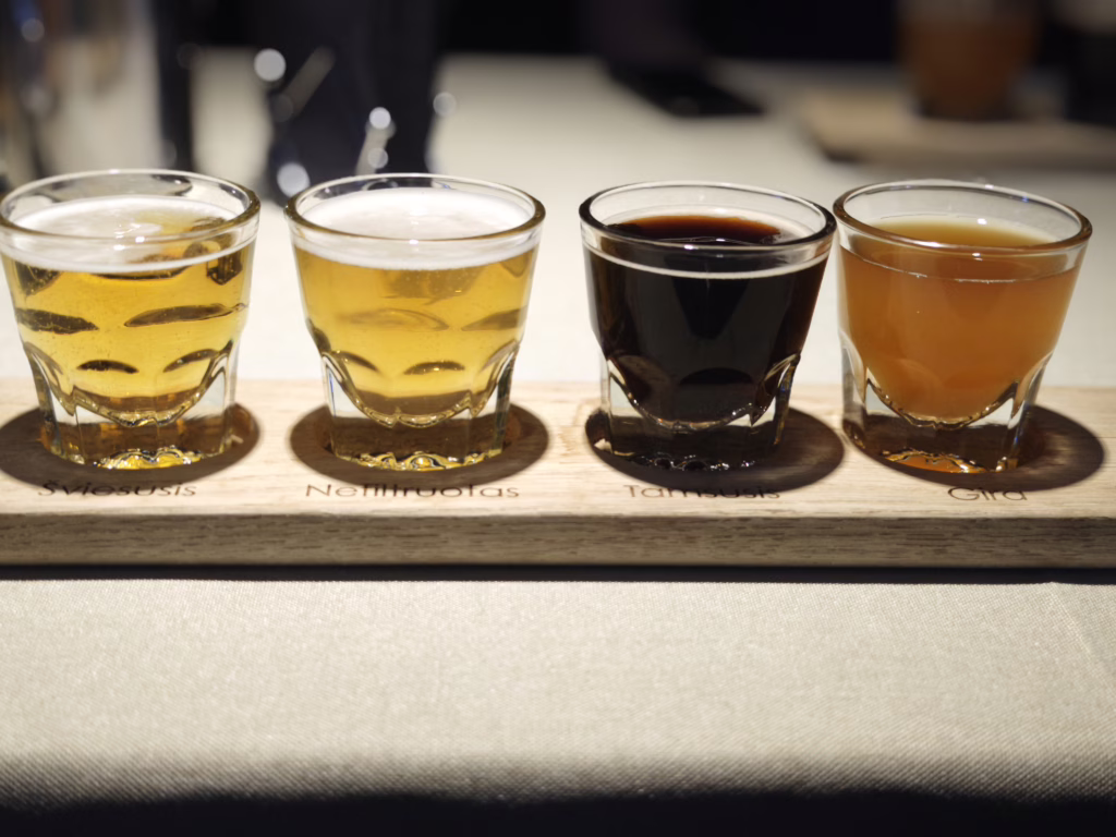 Das hauseigene Bier im HBH Restaurant - hat sehr gut geschmeckt