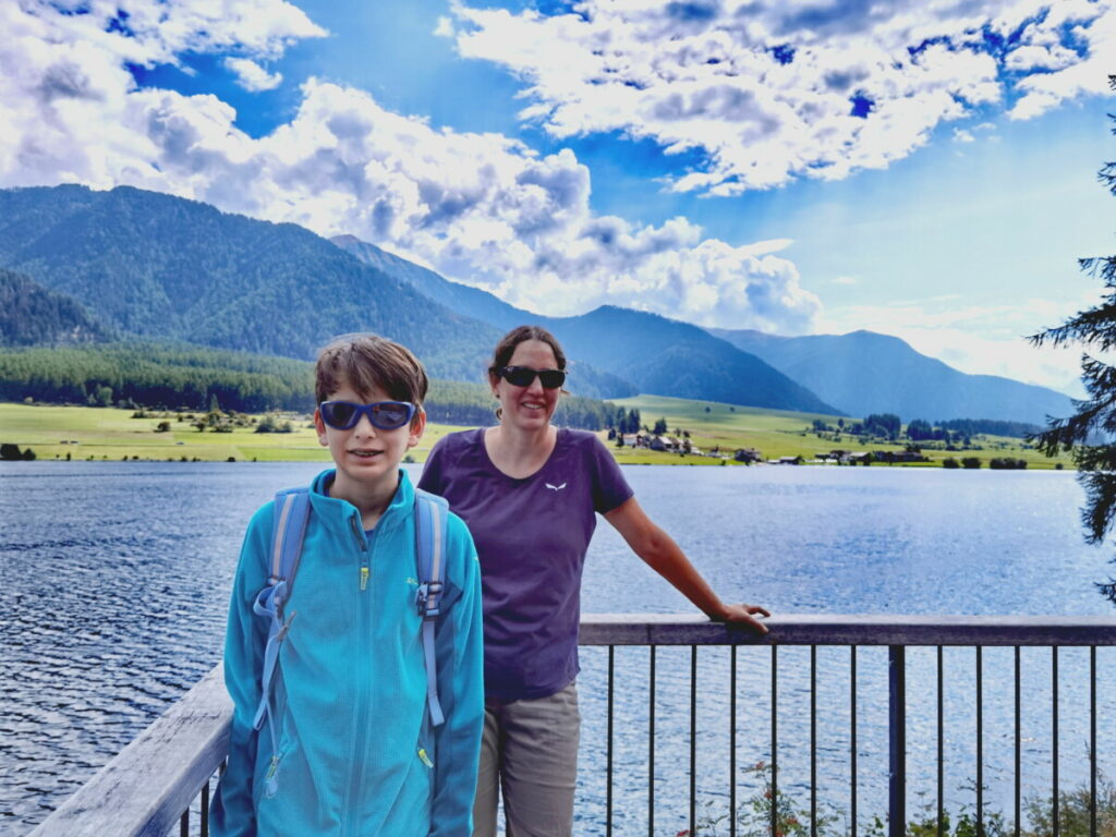 Aussichtspunkt auf der Haidersee Wanderung um den See