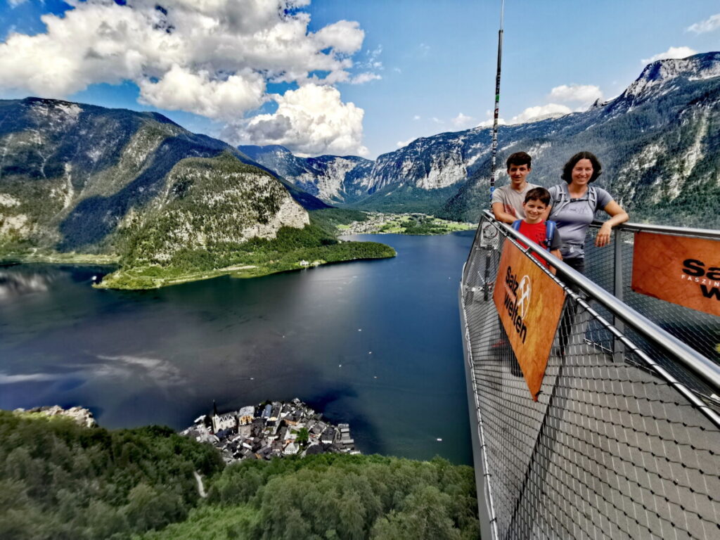 Hallstatt Skywalk Welterbeblick am Hallstätter See in Österreich