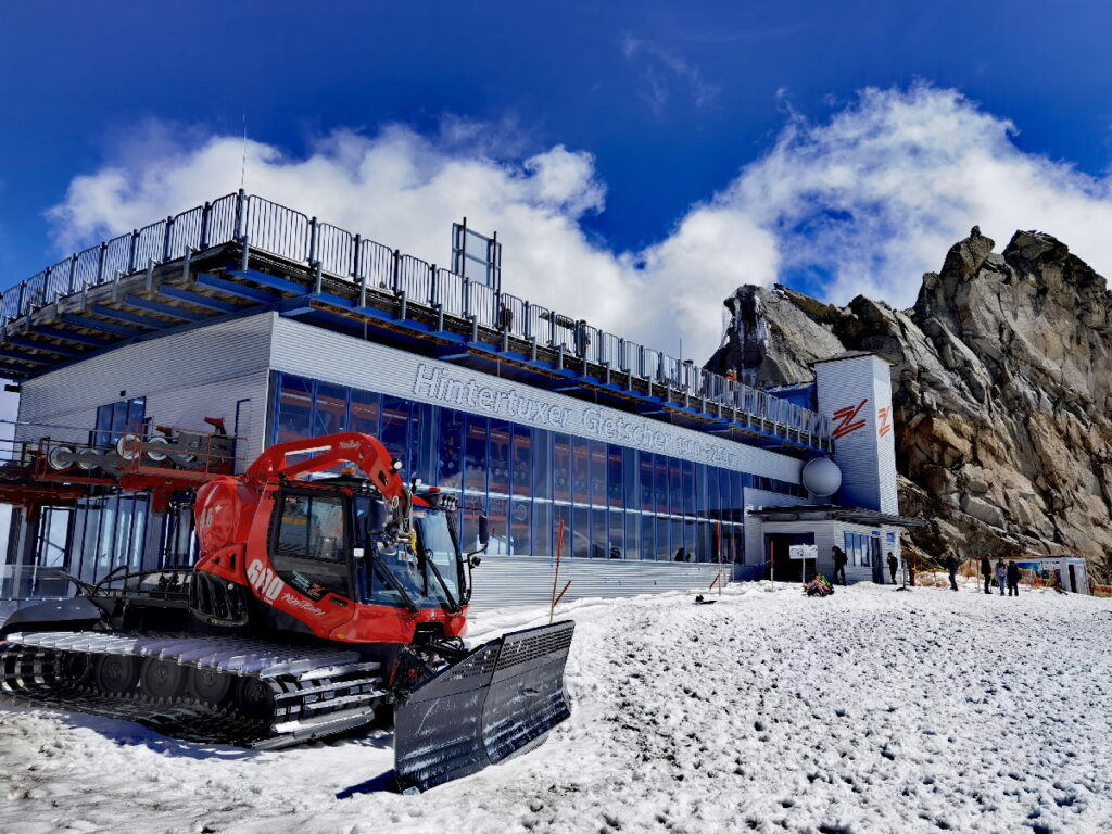 Dein Ziel am Hintertuxer Gletscher - bis hier hin kommst du mit der Gondel