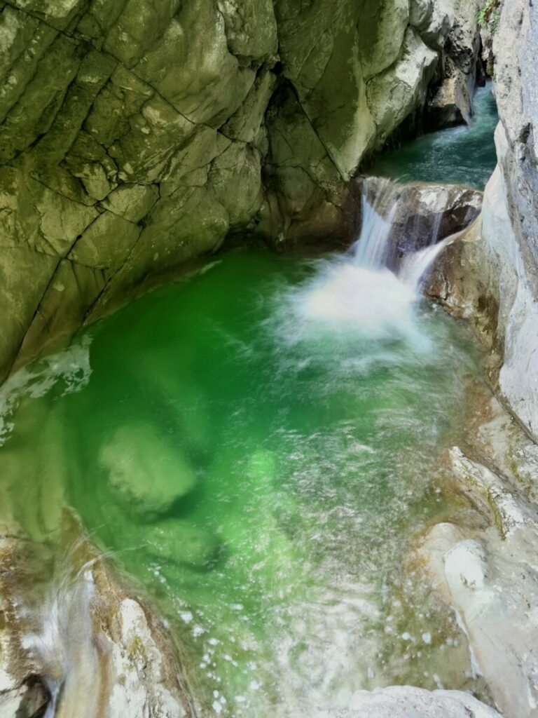 Hitze Ausflug an die Tatzelwurm Wasserfälle zwischen Oberaudorf und Sudelfeld