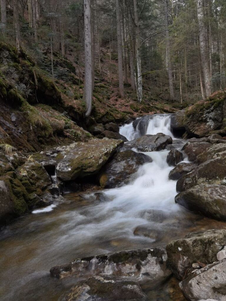 Der Hochfall Wasserfall in Bodenmais